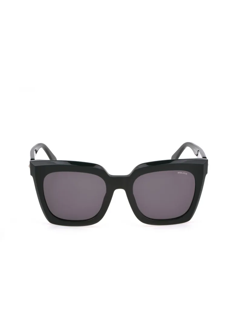 Police SPLL99K Sunglasses in Black (D80), straight front view