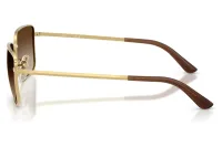 Ray-Ban RB3771I sunglasses in gold with brown gradient lenses (001/13), side view