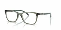 Vogue VO5632B eyeglasses in transparent mallard green (3086), front three-quarter view
