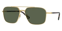 Vogue Eyewear Sunglasses VO4289S in Gold/Dark Havana / Dark Green Polarized (280/), front three-quarter view
