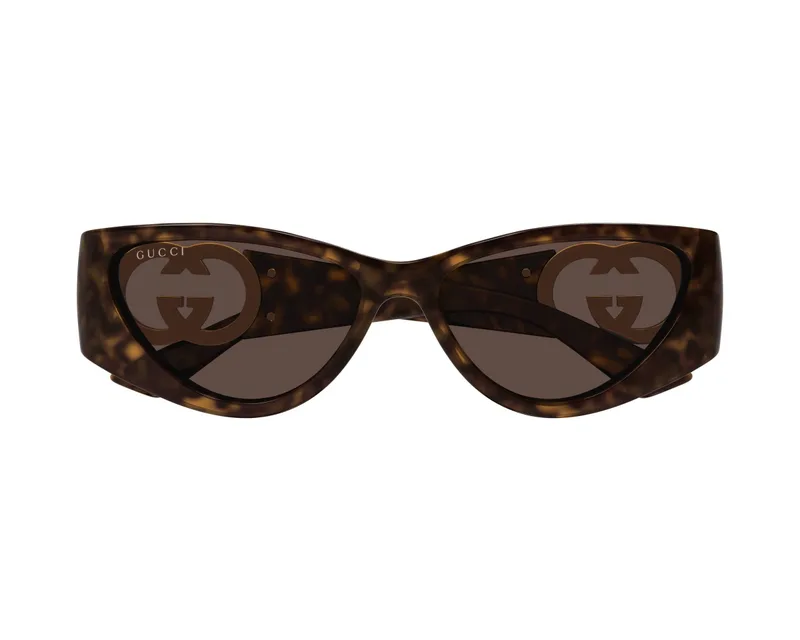 Gucci Sunglasses GG1824S in Havana (002), straight front view