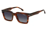 Carrera 316/S sunglasses in brown horn (EX4) with grey gradient lenses, front three-quarter view