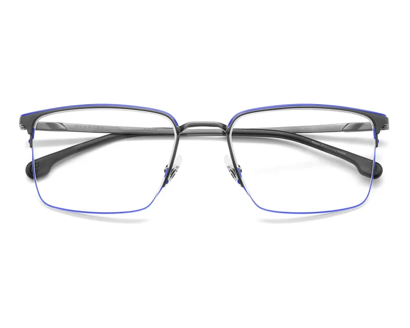 Carrera Frame 8909 in Dark Ruthenium Blue (5UV), straight front view