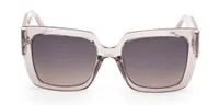 Guess GU00200 oversized square sunglasses in Shiny Grey 20B, straight front view