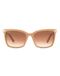 Guess GU00321 sunglasses in beige with brown gradient lenses (57F), front view