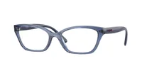 Vogue Eyewear Frame VO5545I in Transparent Blue (2762), front three-quarter view