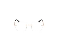 Guess GU50319 028 rimless square eyeglasses, straight front view