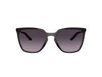 Oakley Sielo SQ OO9480 sunglasses in Polished Black Ink with Prizm Grey Gradient lenses, straight front view