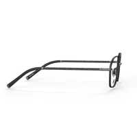 Intense Focus Senora 7 C-A black eyeglasses with black glitter temples, side profile