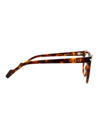 Guess GU50218 eyeglasses in havana (052), side view of the temple