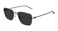 Mont Blanc Sunglasses MB0470S in Matte Black (001), front three-quarter view