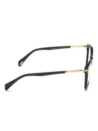 Police VPLD21K black and gold temple, side profile