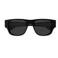Gucci Sunglasses GG2075S in Black (001), straight front view