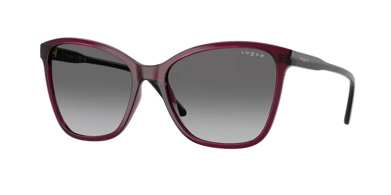 Vogue Eyewear Sunglasses VO5520S in Transparent Cherry (2989), front three-quarter view