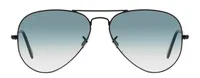 Ray-Ban RB3025I sunglasses in Black / Light Blue Gradient (002/3F), straight front view