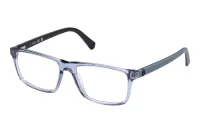 Guess Frame GU50130 in Shiny Blue (090), front three-quarter view