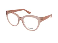 Guess Frame GU50232 in Pink, Transparent (072), front three-quarter view